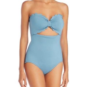 NWT Kate Spade scalloped cut out one-piece Swim size Large
